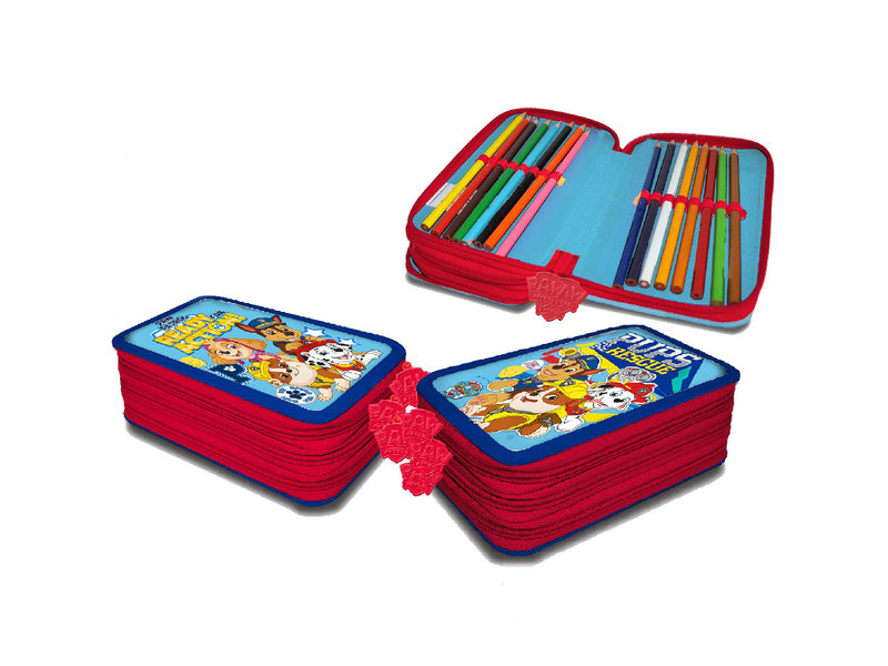 PAW Patrol Gevuld etui To the Rescue - 39 stuks - 11,5 x 19,5 x 6,5 cm - Polyester