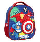 Marvel Avengers 3D Backpack, Captain America - 32 x 26 x 10 cm - EVA polyester