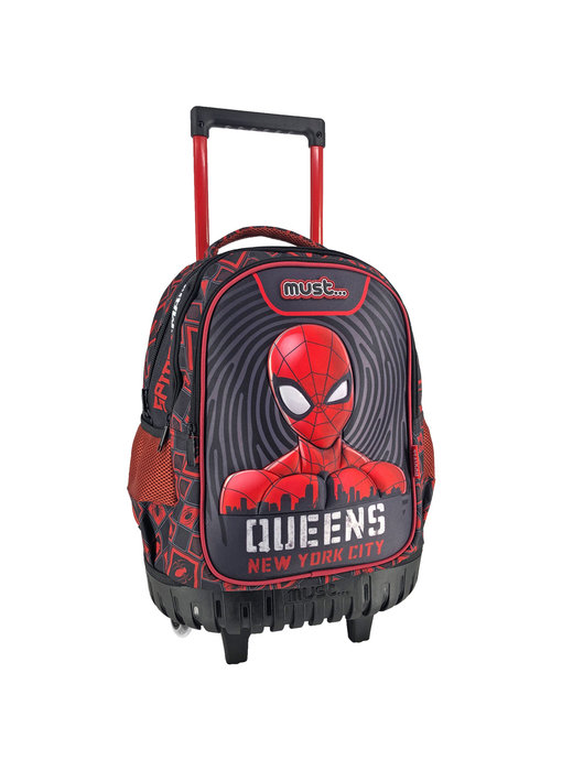 SpiderMan Backpack Trolley Queens 44 x 34 cm Polyester