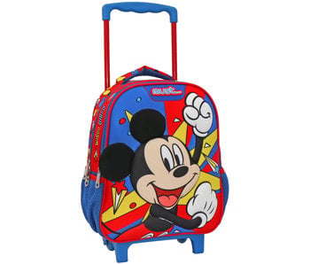 Disney Mickey Mouse Sac à dos à roulettes Wiggle Giggle 31 x 27 cm Polyester