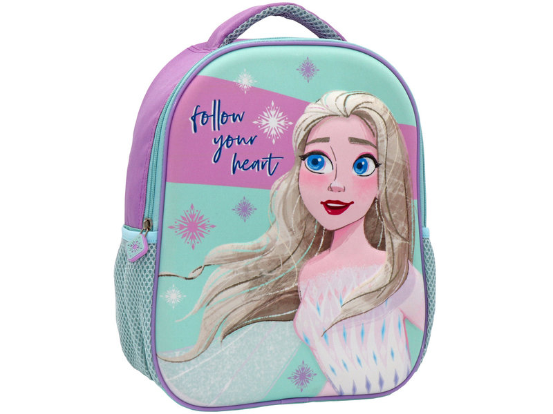 Disney Frozen 3D-Rucksack, Heart - 32 x 26 x 10 cm - EVA-Polyester