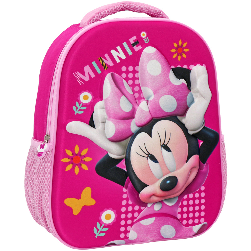 3D Minnie Mouse Never Stop Laughing Kindergarten Backpack 32cm
