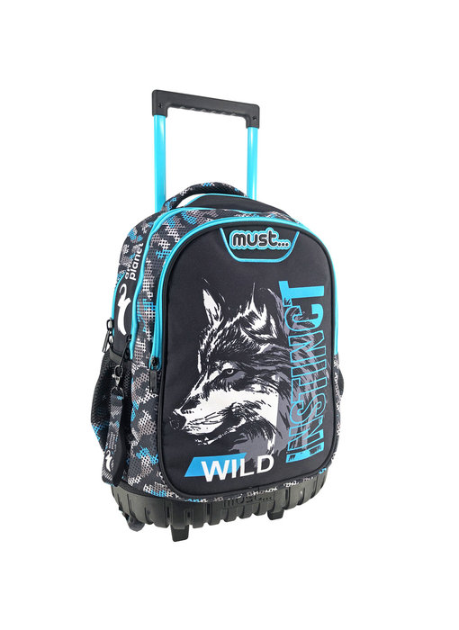 Animal Planet Rucksacktrolley Wolf - 44 x 34 cm - Polyester