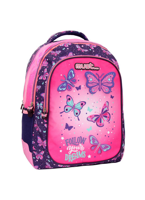 Must Rucksack, Schmetterling - 43 x 33 x 18 cm - Polyester