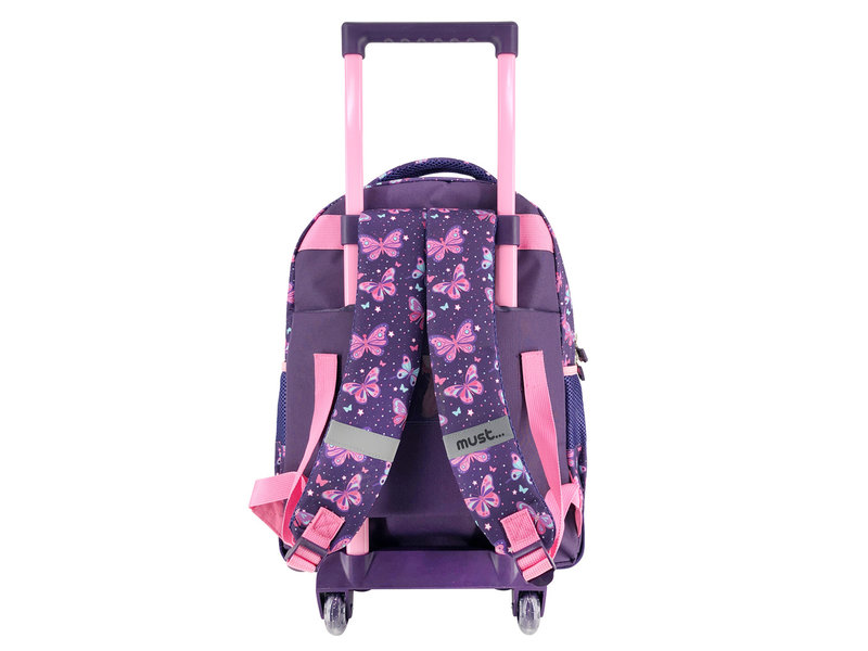 Must Rucksacktrolley, Schmetterling - 44 x 34 x 20 cm - Polyester