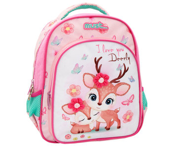 Must Backpack I Love you deerly 31 x 27 cm Polyester