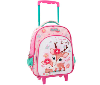 Must Trolley Backpack I Love you deerly - 31 x 27 x 10 cm - Polyester