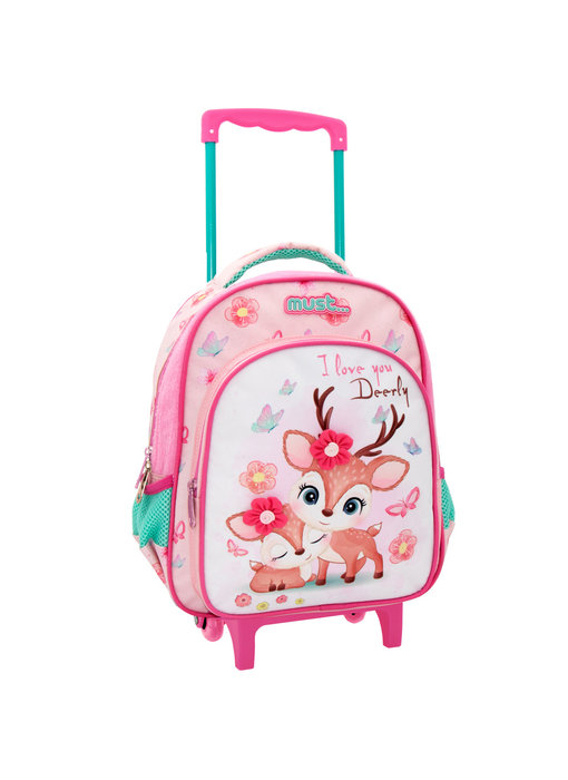 Must Trolley Backpack I Love you deerly - 31 x 27 x 10 cm - Polyester