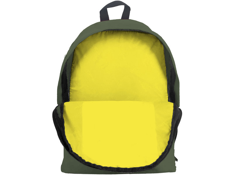 Must Must Backpack Puffy - 42 x 32 x 17 cm - Green / Yellow