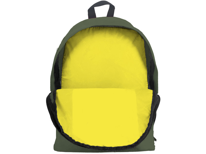 Must Must Backpack Puffy - 42 x 32 x 17 cm - Vert / Jaune