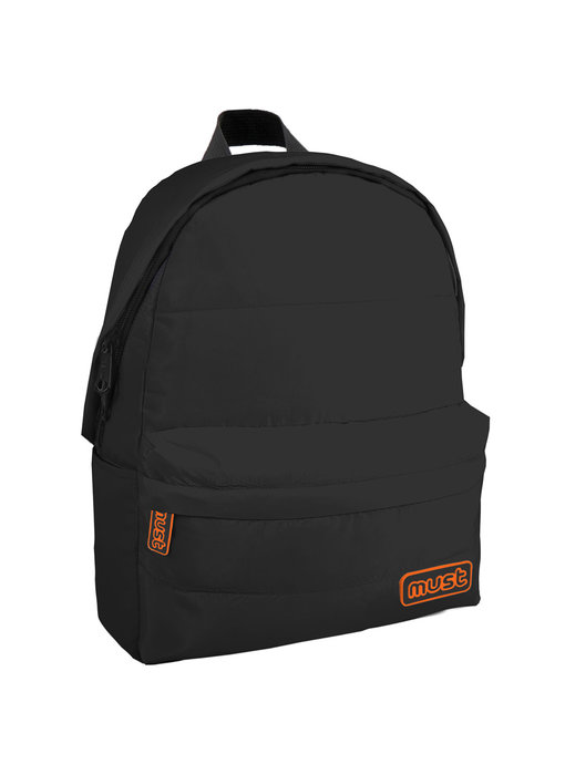 Must Rucksack PUFFY 42 x 32 x 17 cm Schwarz / Orange