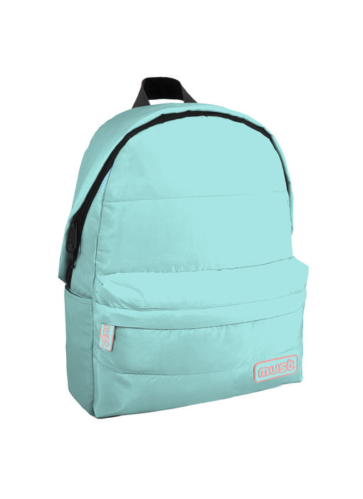 Must Rugzak Puffy 42 x 32 cm Turquoise / Roze