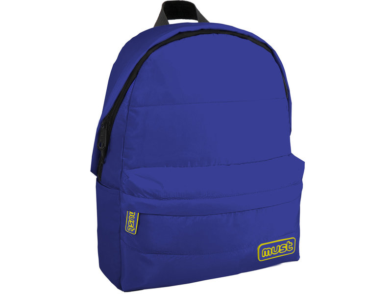 Must Must Rucksack PUFFY - 42 x 32 x 17 cm - Blau / Gelb