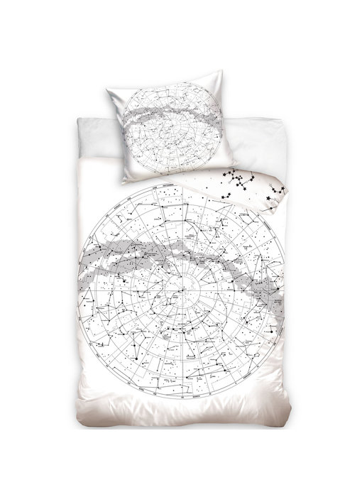Dreamee duvet cover Globe - Single - 140 x 200 / 70 x 90 cm - Cotton