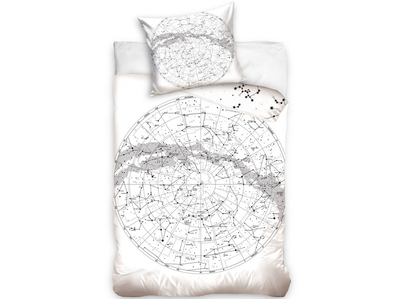 Dreamee Duvet cover Globe - Single - 140 x 200 / 70 x 90 cm - Cotton