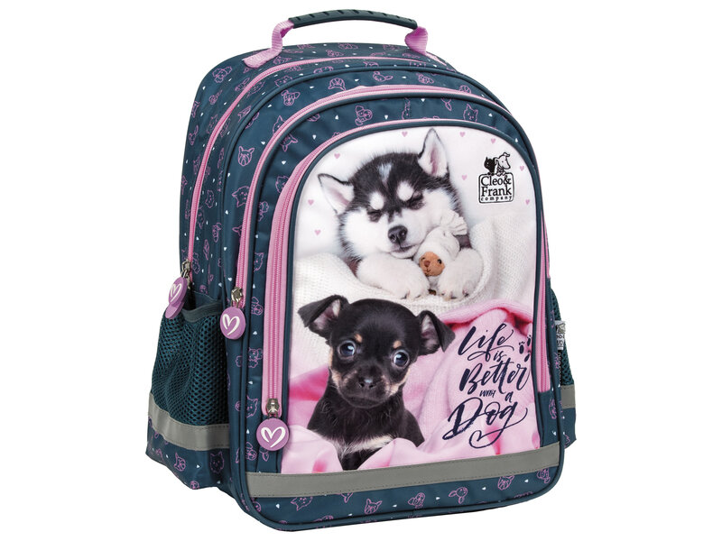 Cleo & Frank Backpack, Pups - 38 x 28 x 17 cm - Polyester