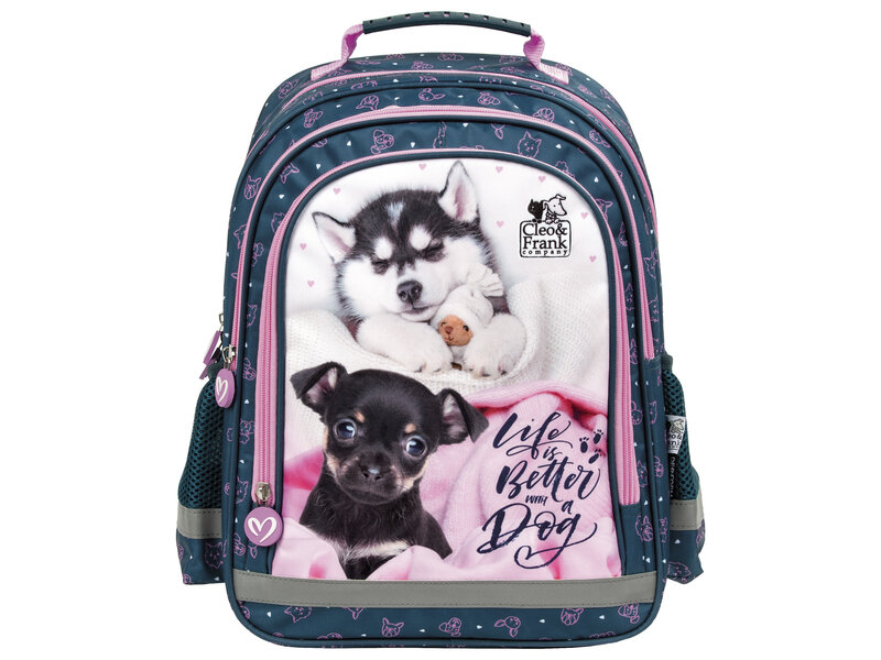 Cleo & Frank Backpack, Pups - 38 x 28 x 17 cm - Polyester