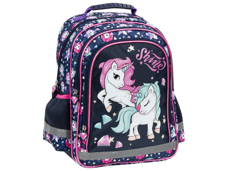 Unicorn Backpack, Shine - 38 x 28 x 17 cm - Polyester