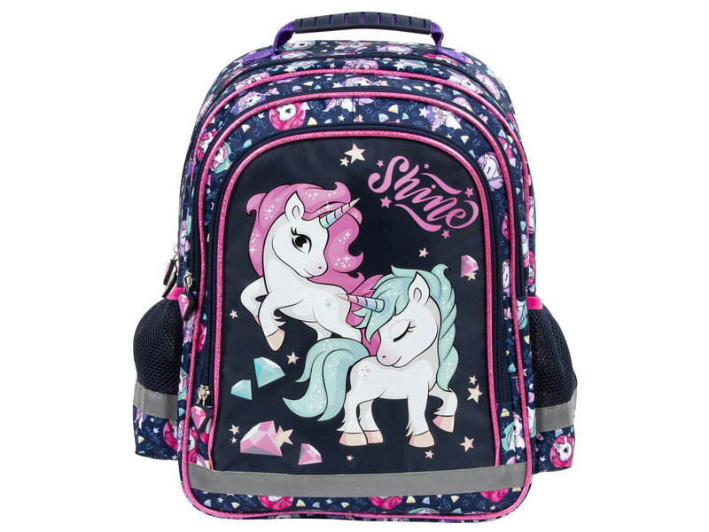 Unicorn Backpack, Shine - 38 x 28 x 17 cm - Polyester