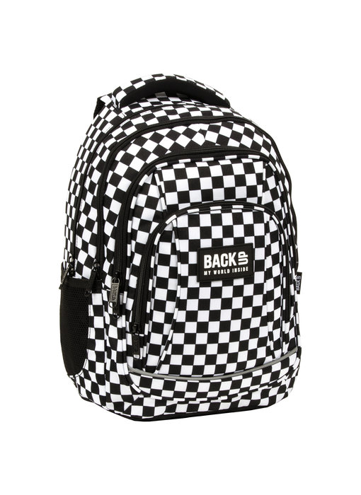 BackUP Backpack Black & White 42 x 30 cm Polyester