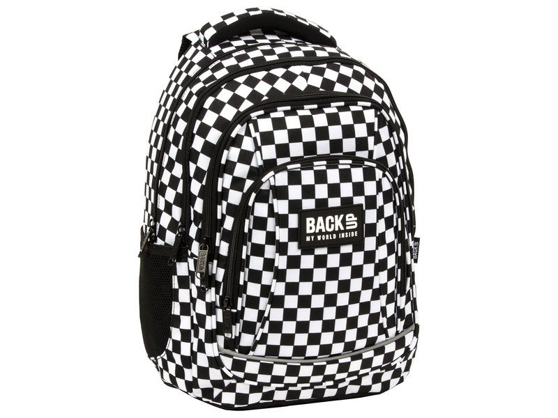 BackUP Rucksack, Black & White - 42 x 30 x 20 cm - Polyester