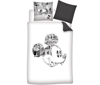 Disney Mickey Mouse Housse de couette Cartoon 140 x 200 / 65 x 65 cm Coton