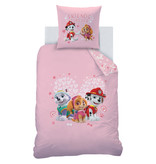 PAW Patrol Bettbezug Herz - Einzelbett - 140 x 200 cm - Baumwolle