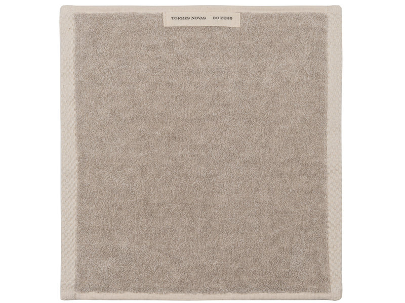 Torres Novas 1845 Textiel Kosmetiktuch DO ZERO, Grau - 30 x 30 cm - 100% Baumwolle