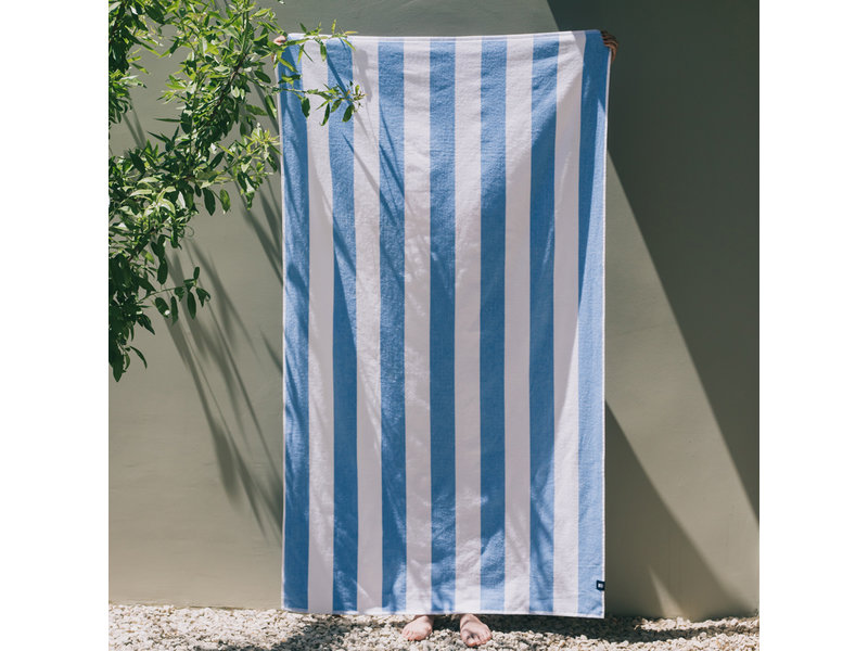 Torres Novas 1845 Serviette de plage Gibalta, Bleu - 100 x 180 cm - 100% coton