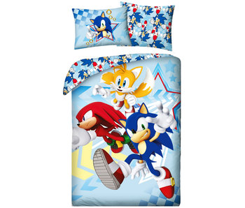 Sonic Bettbezug Speed Friends 140 x 200 cm + 70 x 90 cm Baumwolle