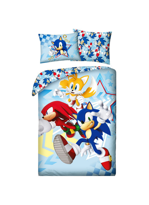 Sonic Dekbedovertrek Speed Friends 140 x 200 cm + 70 x 90 cm Katoen