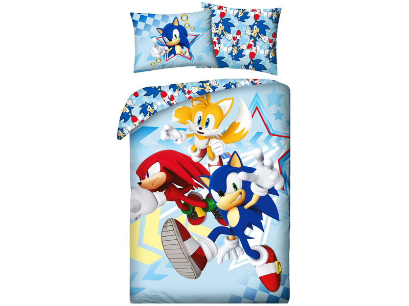 Sonic Duvet cover Speed Friends - Single - 140 x 200 cm - Cotton