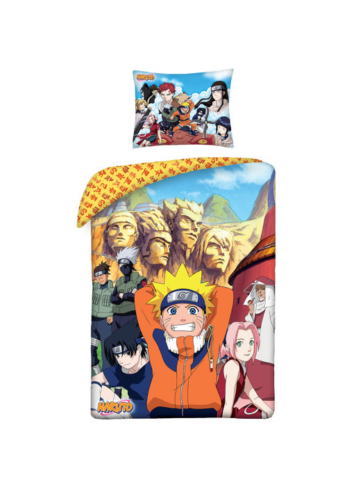 Naruto Bettbezug Hokage  140 x 200 cm + 70 x 90 cm Baumwolle