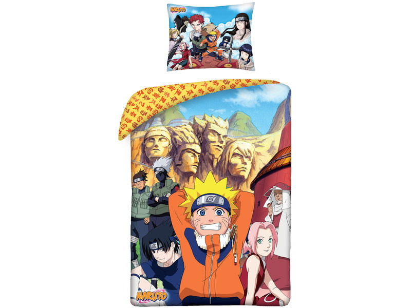 Naruto Housse de couette Hokage 140 x 200 cm + Coton 70 x 90 cm