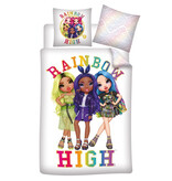 Rainbow High Bettbezug, Pose – Einzelbett – 140 x 200 + 63 x 63 cm – Polyester