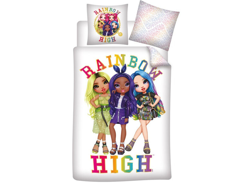 Rainbow High Dekbedovertrek, Pose - Eenpersoons - 140 x 200 + 63 x 63 cm - Polyester