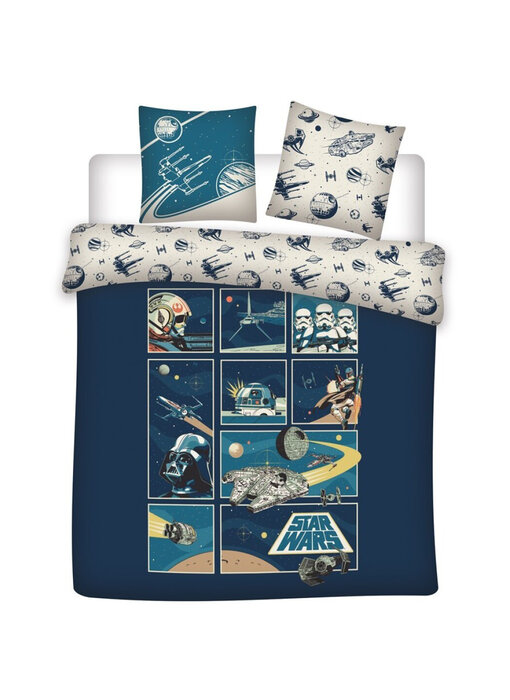 Star Wars Bettbezug Cartoon Frames 240 x 220 cm Baumwolle