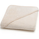 Poncho / Badecape Mira, Natur 90 x 90 cm Baumwolle