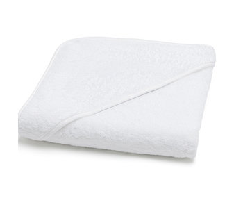 Torres Novas 1845 Poncho / Cape de bain Mira, Blanc 90 x 90 cm Coton