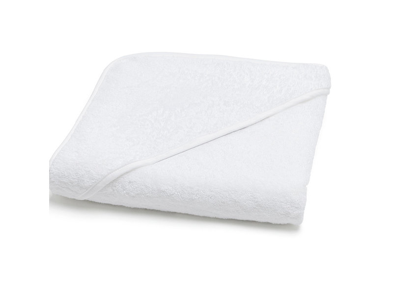 Torres Novas 1845 Poncho / Cape de bain Mira, Blanc - 90 x 90 cm - Coton