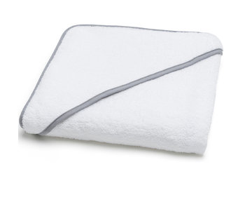 Torres Novas 1845 Textiel Poncho / Badecape Mira, Silbergrau 90 x 90 cm Baumwolle