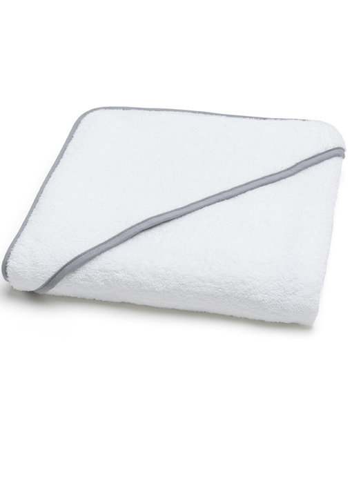 Torres Novas 1845 Textiel Poncho / Badecape Mira, Silbergrau 90 x 90 cm Baumwolle