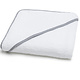 Poncho / Badecape Mira, Silbergrau 90 x 90 cm Baumwolle