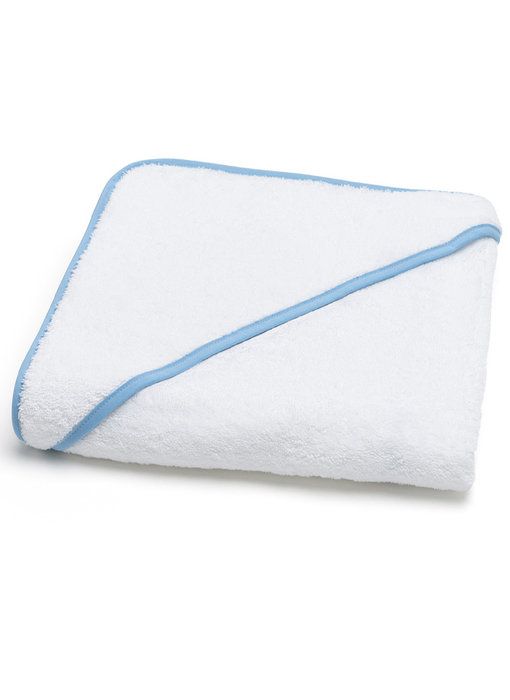 Torres Novas 1845 Poncho / Cape de Bain Mira, Bleu Clair 90 x 90 cm Coton