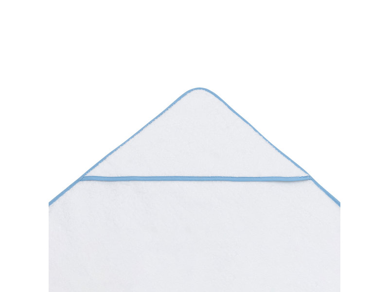 Torres Novas 1845 Poncho / Cape de Bain Mira, Bleu Clair - 90 x 90 cm - Coton