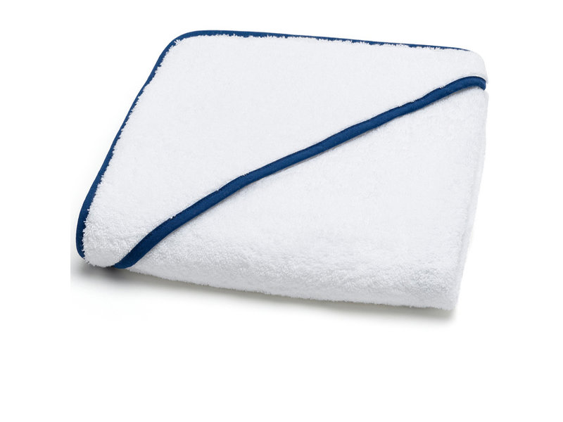 Torres Novas 1845 Poncho / Badecape Mira, Marineblau - 90 x 90 cm - Baumwolle