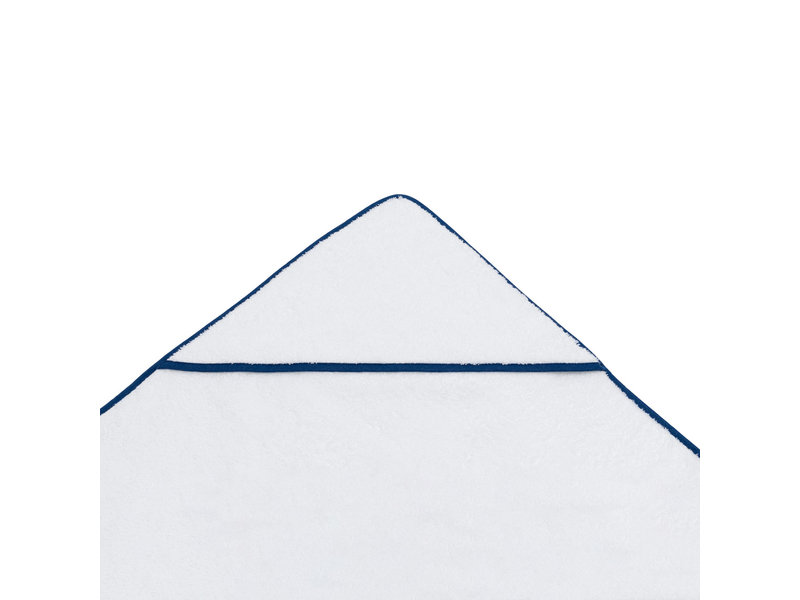 Torres Novas 1845 Poncho / Badecape Mira, Marineblau - 90 x 90 cm - Baumwolle