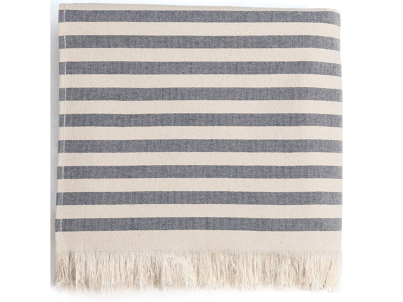 Torres Novas 1845 Beach towel Barra, Blue - 100 x 180 cm - 100% Cotton