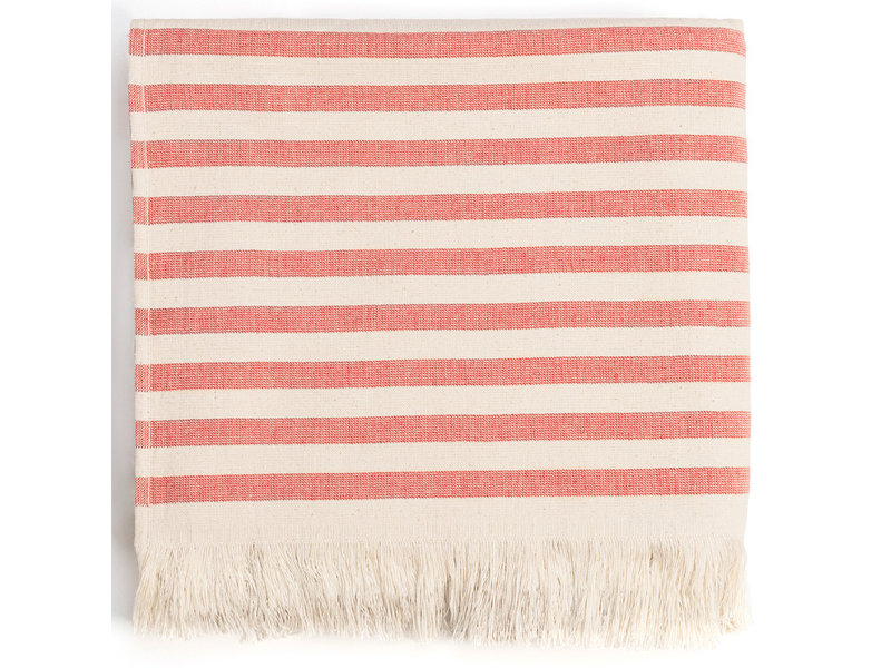 Torres Novas 1845 Textiel Strandtuch Barra, Rot - 100 x 180 cm - 100% Baumwolle