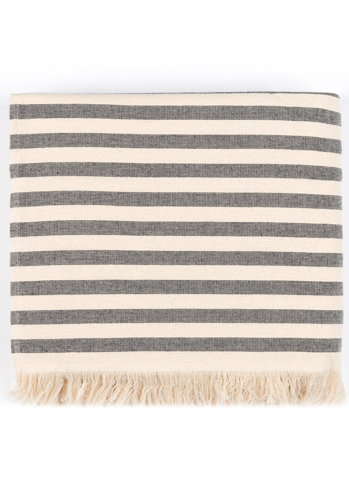 Torres Novas 1845 Textiel Strandtuch Barra 100 x 180 Schwarz